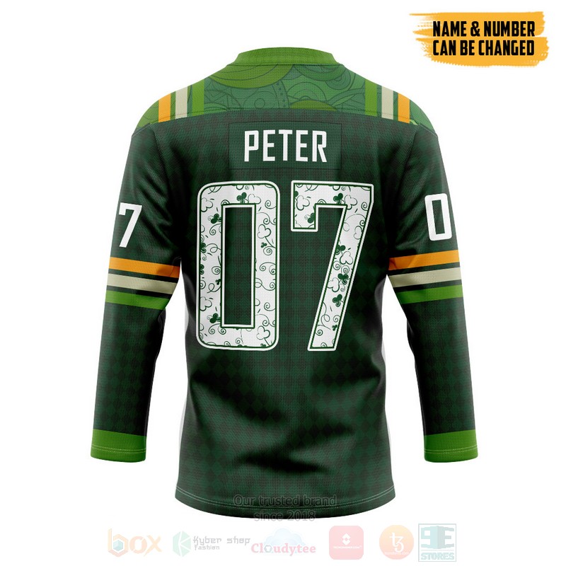 Boston Bruins NHL 2022 St Patrick Day Personalized Hockey Jersey 1