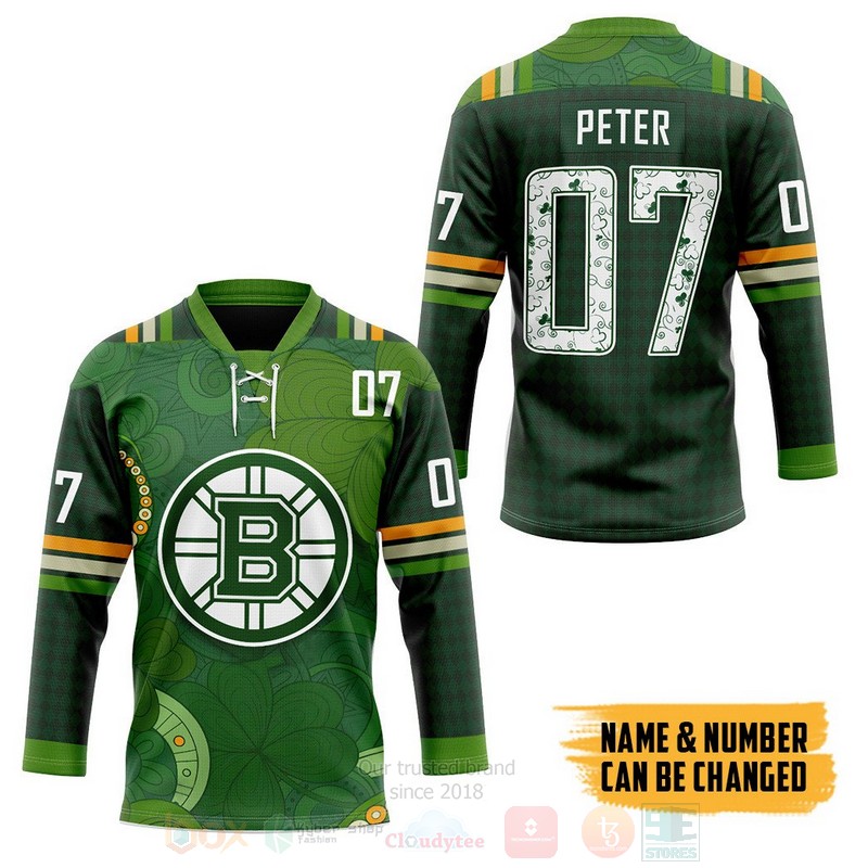 Bruins St. Patrick's Day Practice Jersey On Sale at Pro Shop