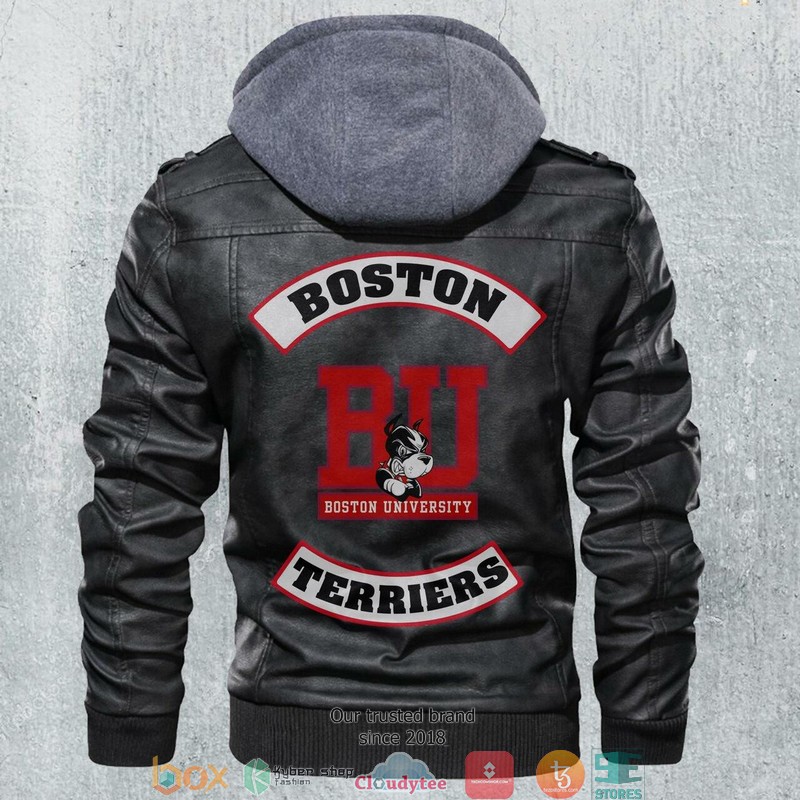 Boston Terriers NCAA Football Motorcycle Leather Jacket 1 Boston Terriers NCAA Football Motorcycle Leather Jacket