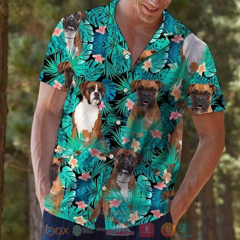 Boxer Dog Funny Hawaiian Shirt