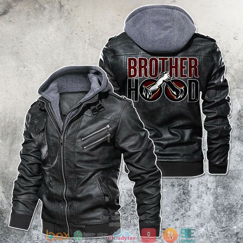Brotherhood Motorcycle Rider Leather Jacket 4 Brotherhood Motorcycle Rider Leather Jacket