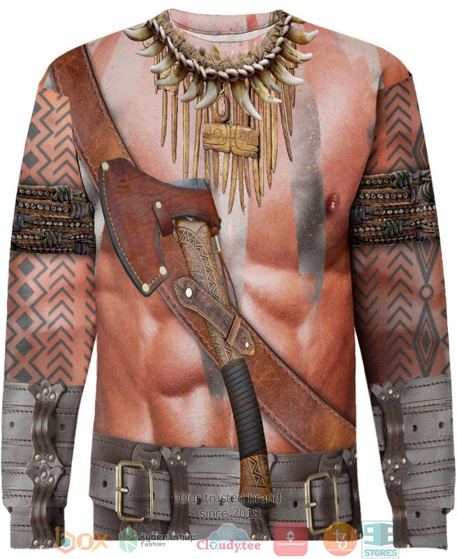 NEW Brown Choker Native American All Over Printed 3D Shirt, Hoodie 4 Brown Choker Native American 3D Shirt Hoodie 1 2 3