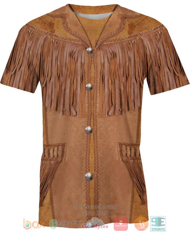 Brown Native 3D Shirt Hoodie 1