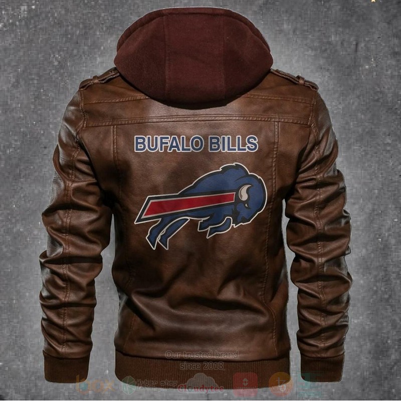 Bufalo Bills NFL Footballs Leather Jacket