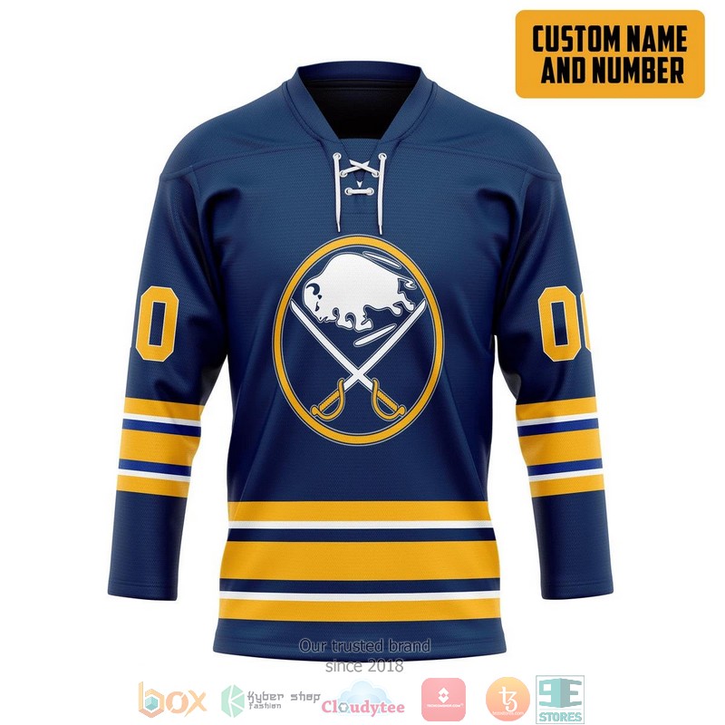 Buffalo Sabres NHL Custom Name and Number Navy Hockey Jersey Shirt