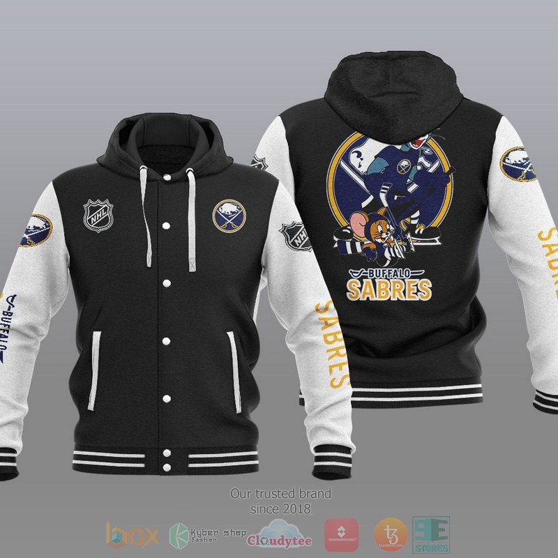 Buffalo Sabres NHL Tom And Jerry Baseball Hoodie Jacket