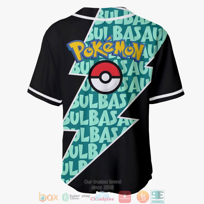 Bulbasaur Pokemon Baseball Jersey Shirt 3 Bulbasaur Pokemon Baseball Jersey Shirt 1 2
