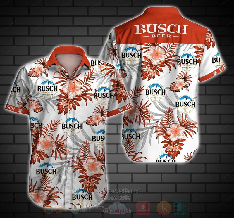 BEST Busch Hunting Mallard Red All Over Print Aloha Shirt 3 Busch Hunting Mallard Red Short Sleeve Hawaiian Shirt