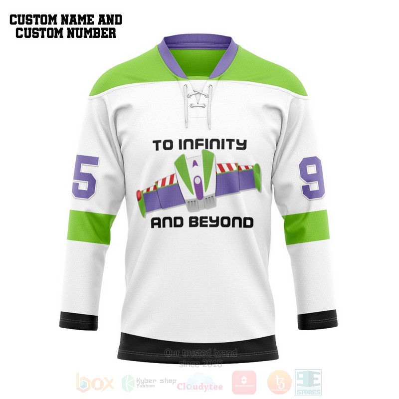 Buzz Lightyear To Infinity And Beyond Personalized Hockey Jersey