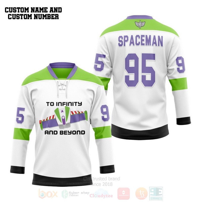 Buzz Lightyear To Infinity And Beyond Personalized Hockey Jersey 1