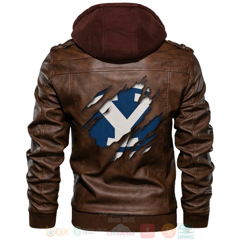 Byu Cougars NCAA Brown Motorcycle Leather Jacket
