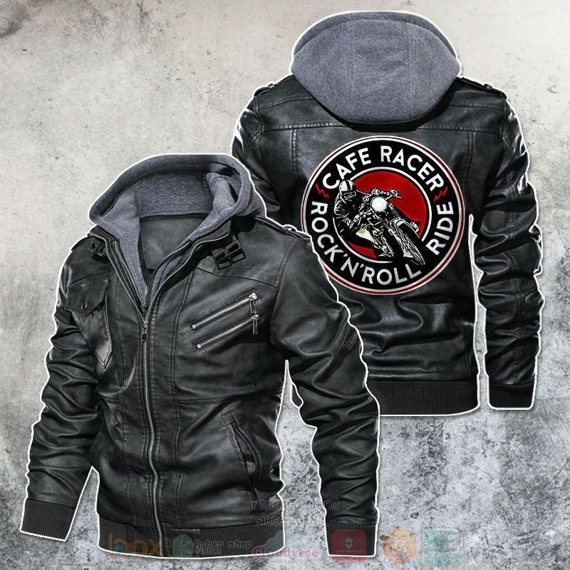 Cafe Racer Rock n roll Rider Leather Jacket