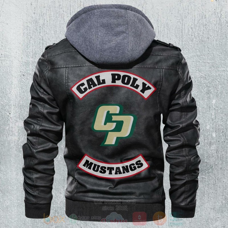 Cal Poly Mustang NCAA Football Motorcycle Leather Jacket