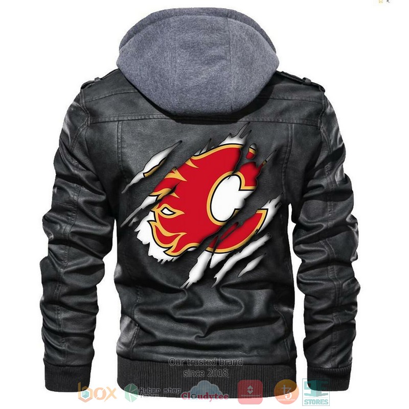 Calgary Flames NHL Hockey Sons Of Anarchy Leather Jacket