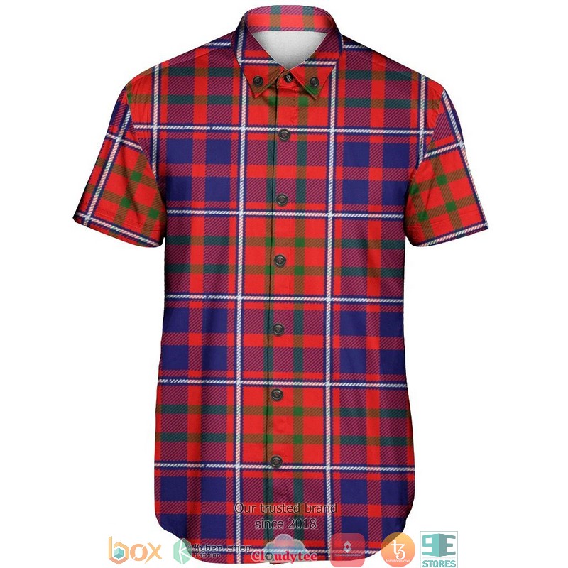Cameron of Lochiel Modern Tartan Short Sleeve Hawaiian Shirt 2 Cameron of Lochiel Modern Tartan Short Sleeve Hawaiian Shirt 1