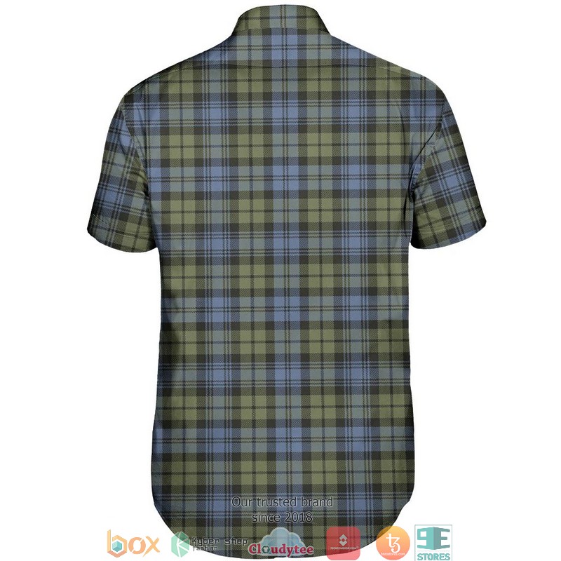 Campbell Faded Tartan Short Sleeve Hawaiian Shirt 3 Campbell Faded Tartan Short Sleeve Hawaiian Shirt 1 2