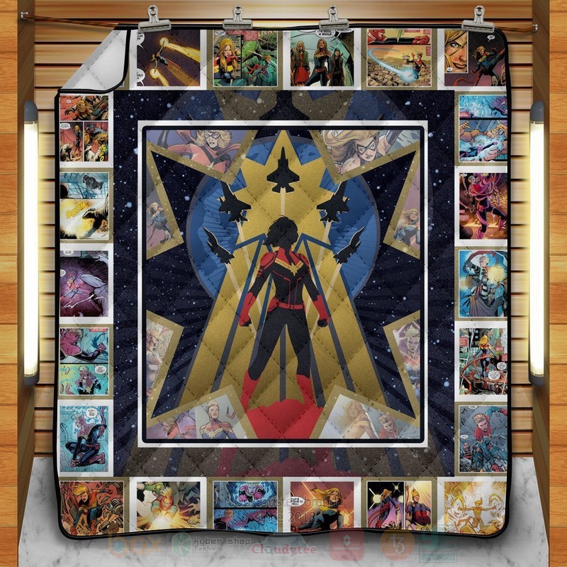 Captain Marvel First Line of Defense Quilt