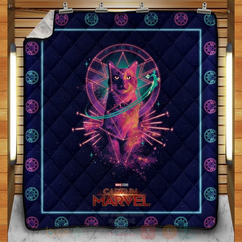 BEST Captain Marvel Goose Quilted Fabric 1 Captain Marvel Goose Quilt
