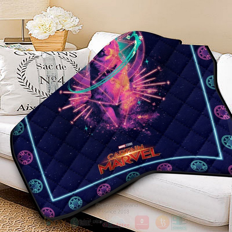 BEST Captain Marvel Goose Quilted Fabric 2 Captain Marvel Goose Quilt 1