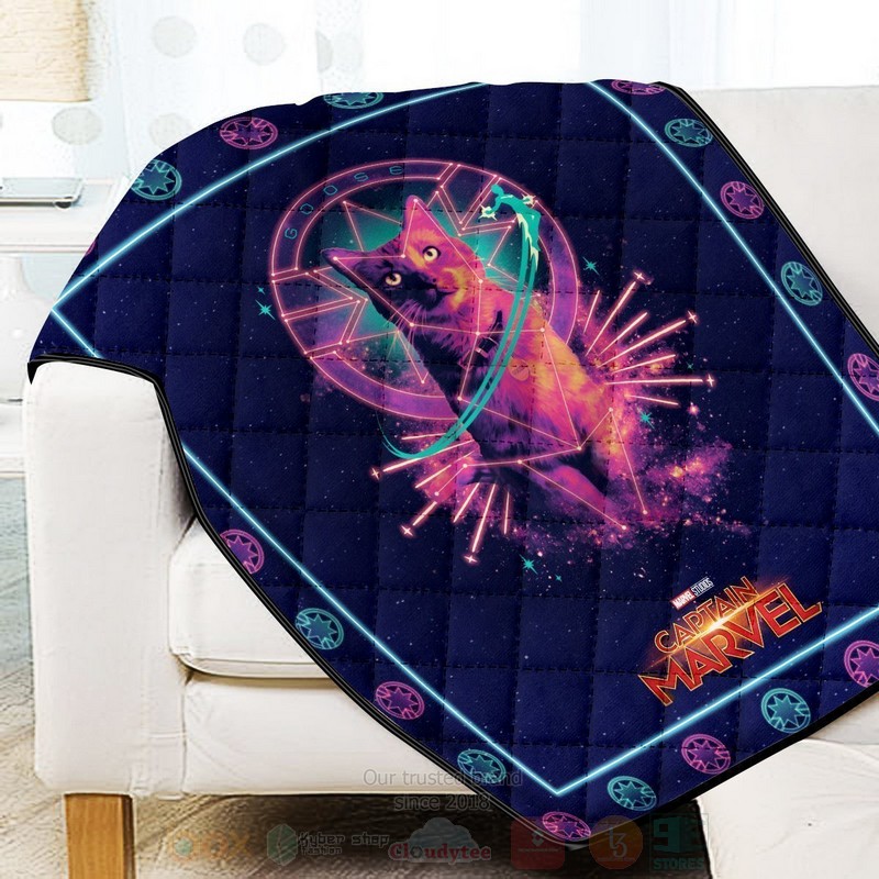 BEST Captain Marvel Goose Quilted Fabric 3 Captain Marvel Goose Quilt 1 2