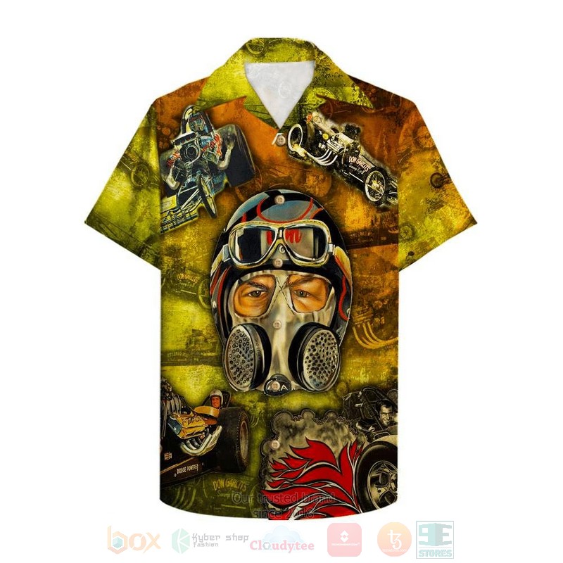 Car Racing Short Sleeve Hawaiian Shirt