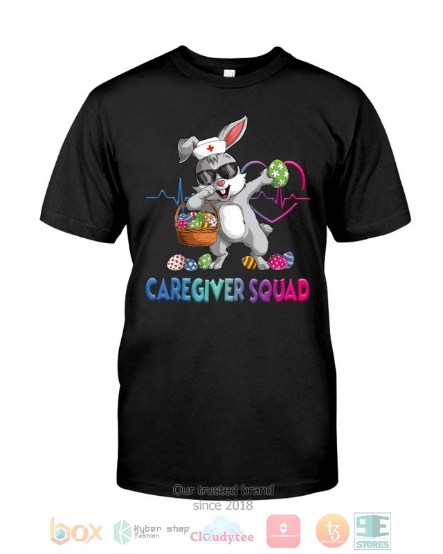 NEW Caregiver Squad Bunny Dabbing shirt, hoodie 7 Caregiver Squad Bunny Dabbing shirt hoodie 1 2 3 4 5 6