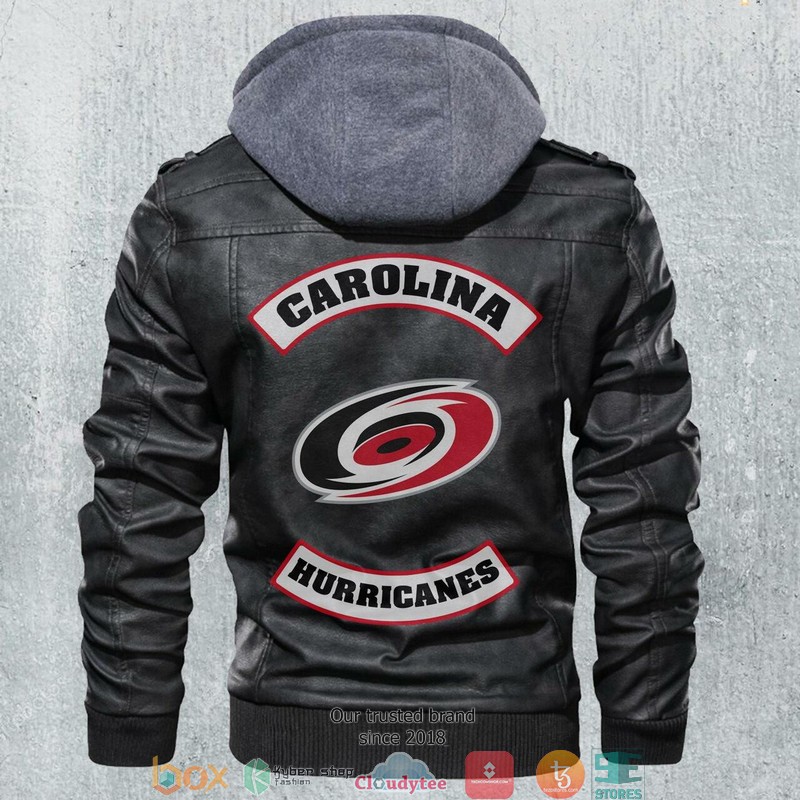 Carolina Hurricanes NHL Hockey Motorcycle Leather Jacket