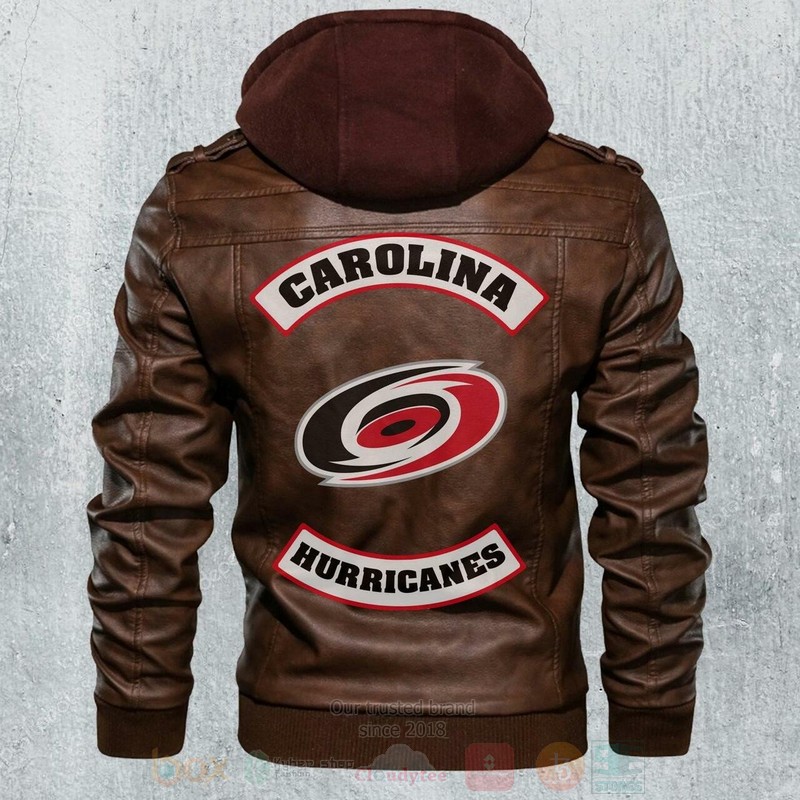 BEST Carolina Hurricanes NHL Champions Zipper Jacket Leather 3 Carolina Hurricanes NHL Hockeys Leather Jacket