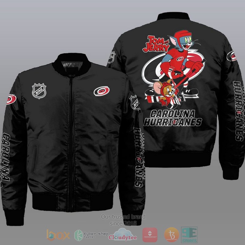 Carolina Hurricanes NHL Tom And Jerry Bomber Jacket