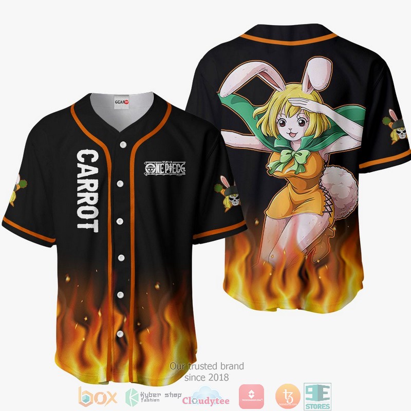 Carrot One Piece Baseball Jersey Shirt
