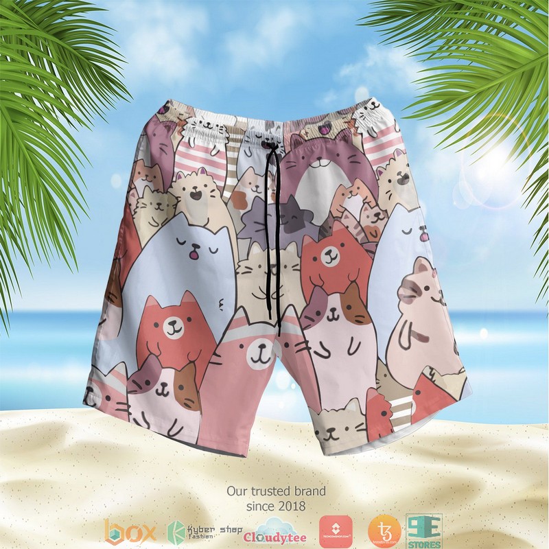 Cartoon Cats Hawaian Summer Outfit 2 Cartoon Cats Hawaian Summer Outfit 1