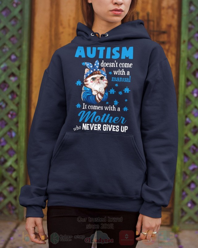 Cat Autism Doesnt Come With A Manual Hoodie Shirt 1 2 3 4 5