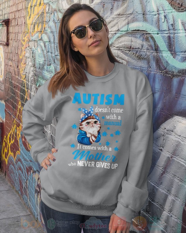 Cat Autism Doesnt Come With A Manual Hoodie Shirt 1 2 3 4 5 6 7