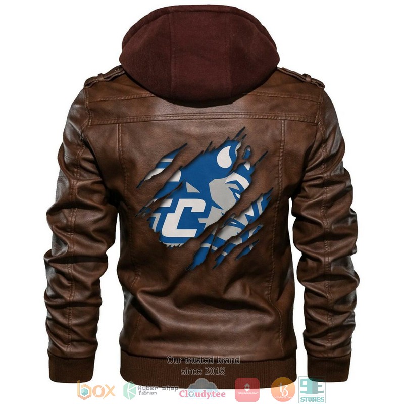 Central Connecticut Blue Devils NCAA Brown Motorcycle Men Art Leather Jacket 1 Central Connecticut Blue Devils NCAA Brown Motorcycle Men Art Leather Jacket