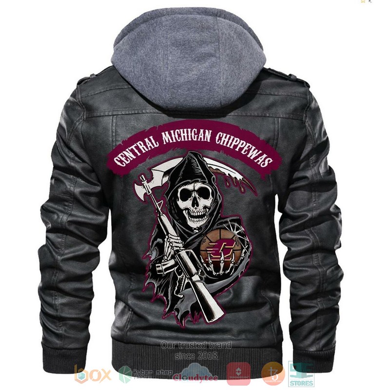 Central Michigan Chippewas NCAA Basketball Sons Of Anarchy Leather Jacket