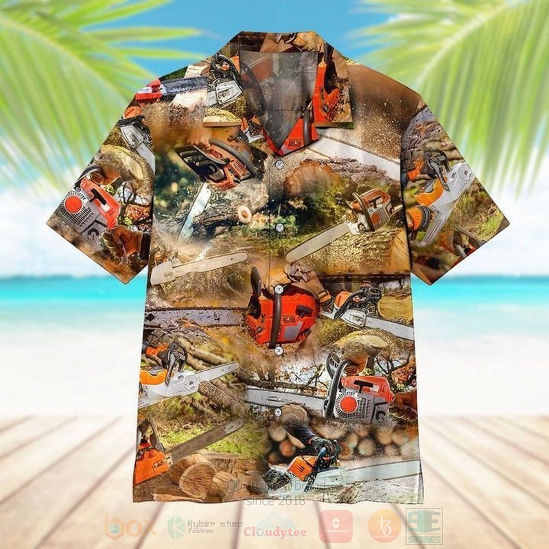 BEST Chainsaw All Over Print Aloha Shirt 1 Chainsaw Short Sleeve Hawaiian Shirt
