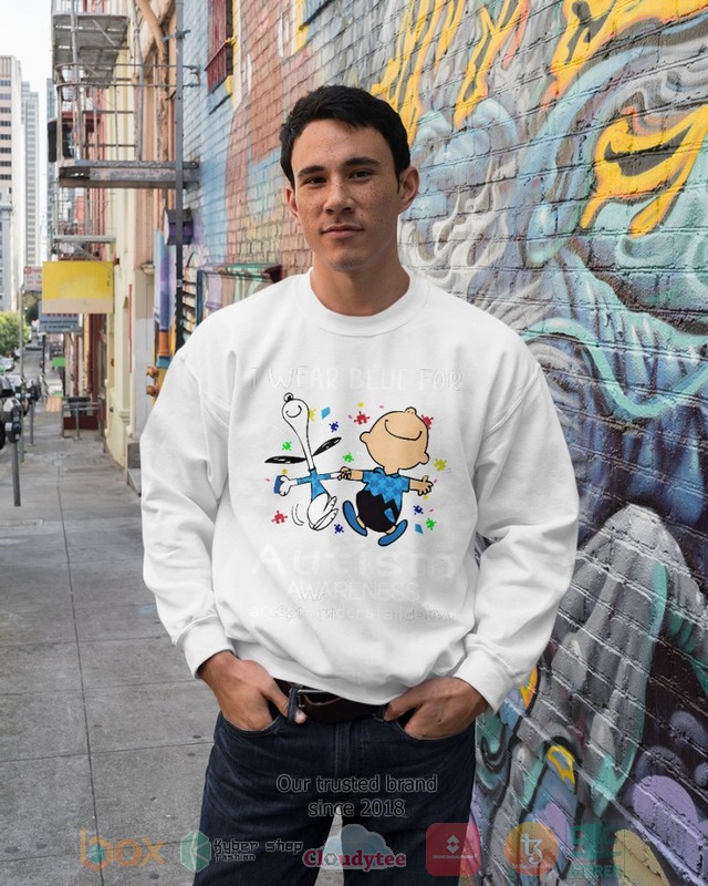 HOT Charlie Brown Snoopy I Were Blue For Autism Awareness hoodie, shirt 11 Charlie Brown Snoopy I Were Blue For Autism Awareness Shirt Hoodie 1 2 3 4 5 6 7 8 9 10