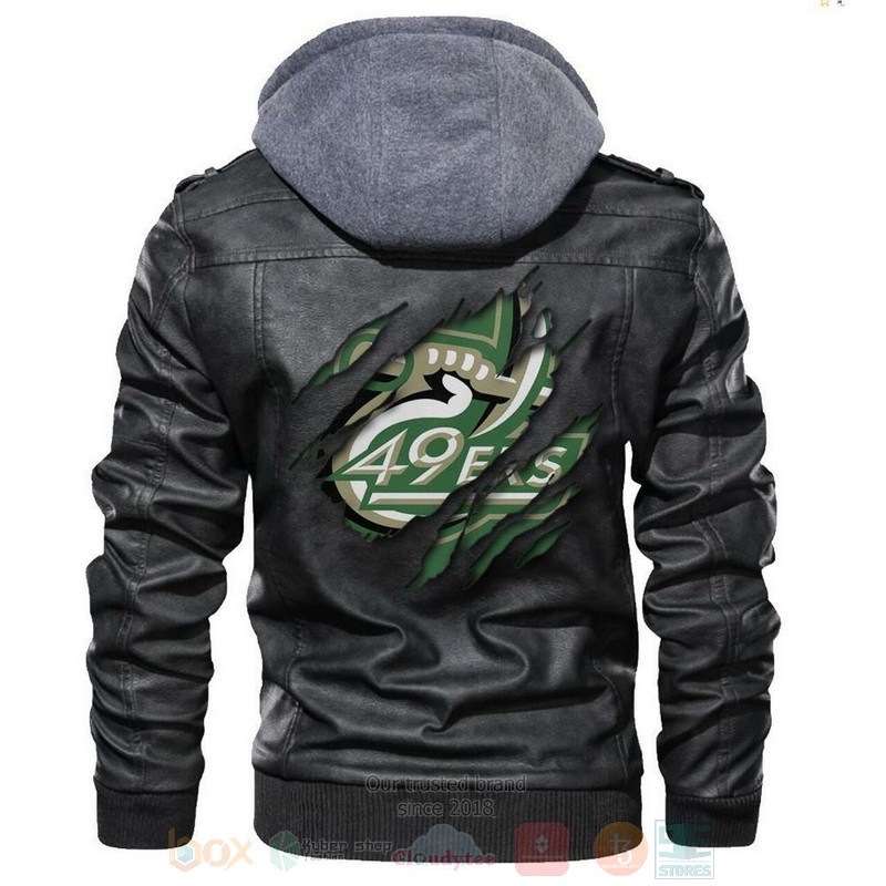 Charlotte Ers NCAA Black Motorcycle Leather Jacket
