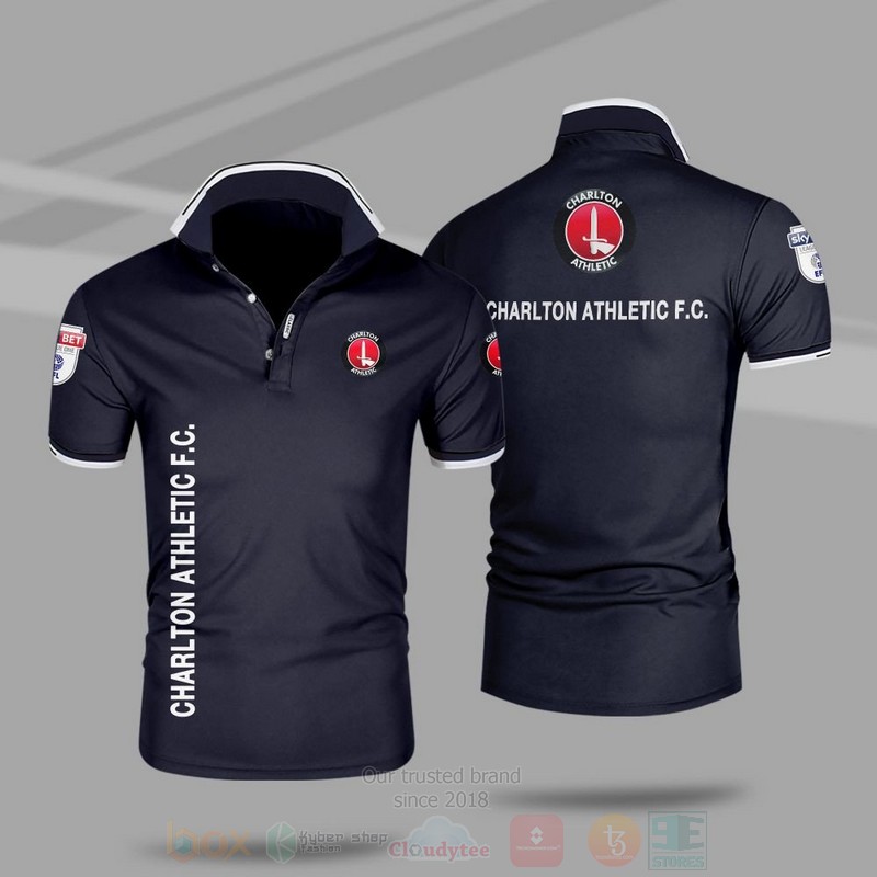 BEST Charlton Athletic FC Premium 3D Polo Shirt 5 Charlton Athletic FC Premium Polo Shirt 1 2 3 4