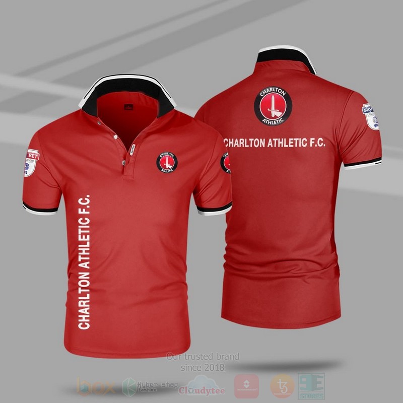 BEST Charlton Athletic FC Premium 3D Polo Shirt 6 Charlton Athletic FC Premium Polo Shirt 1 2 3 4 5