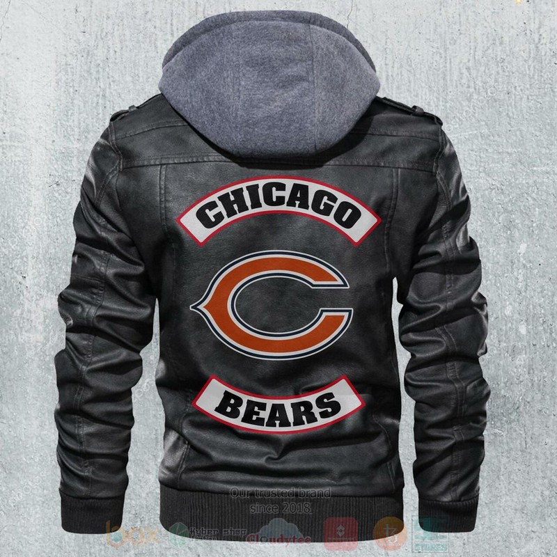 Chicago Bears NFL Motorcycle Leather Jacket