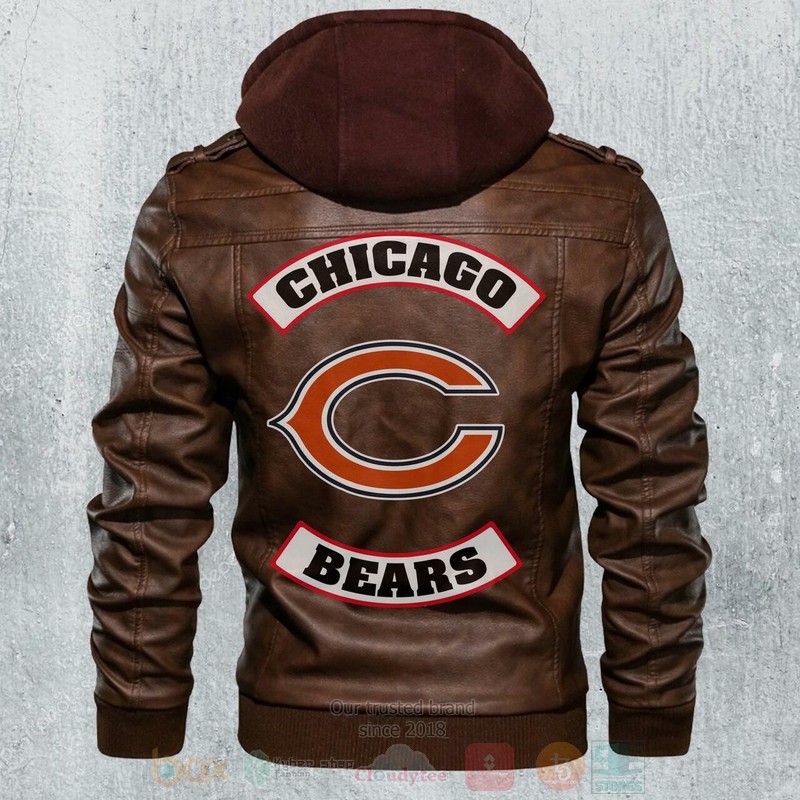 Chicago Bears NFL Team Motorcycle Leather Jacket