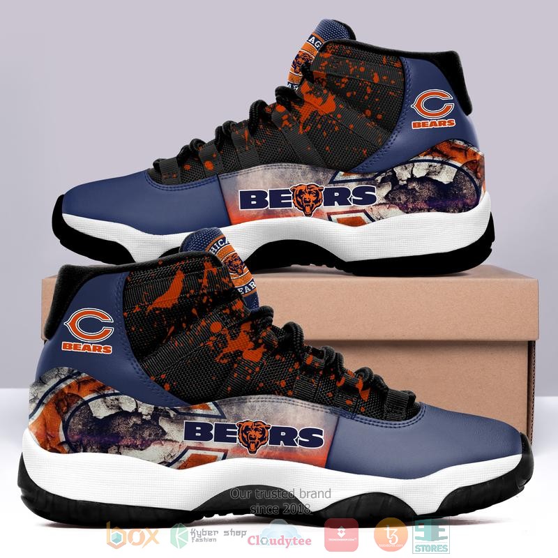 Chicago Bears Nfl Blue Air Jordan 11 Shoes