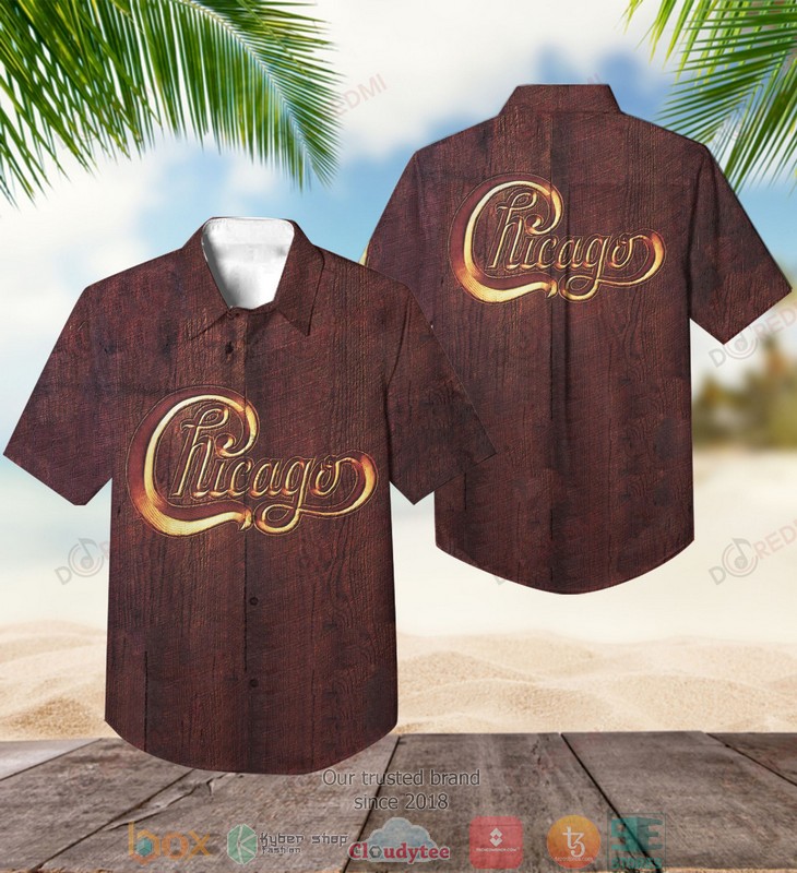 Chicago Chicago V Brown Hawaiian Shirt