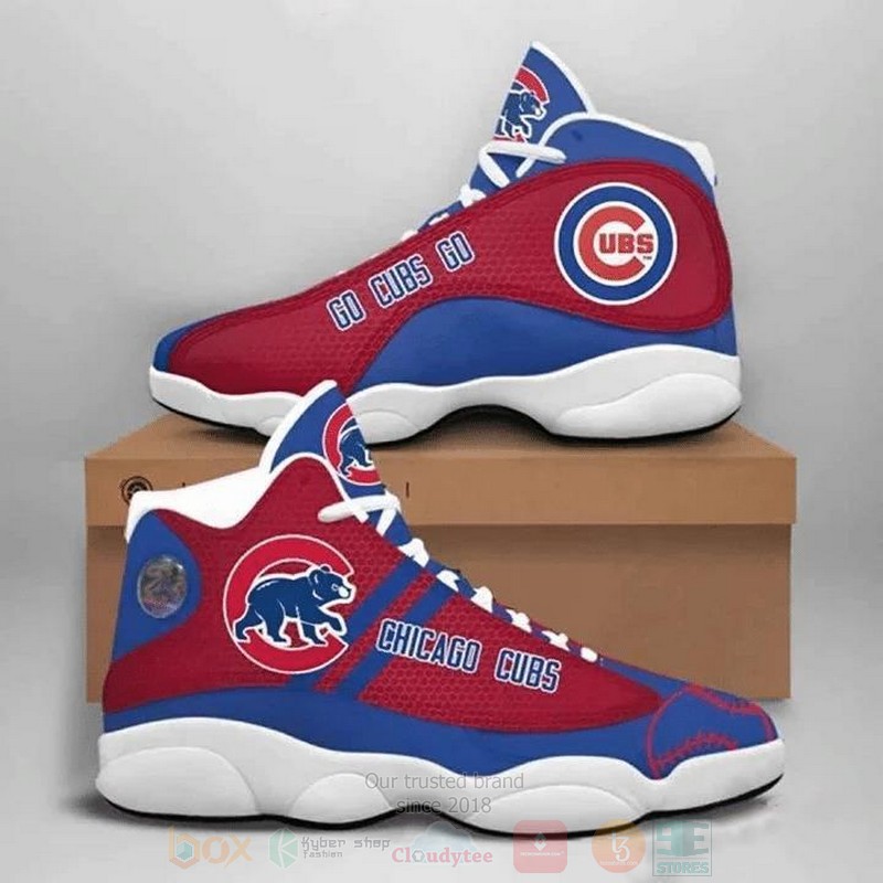 Chicago Cub MLB Football Air Jordan 13 Shoes