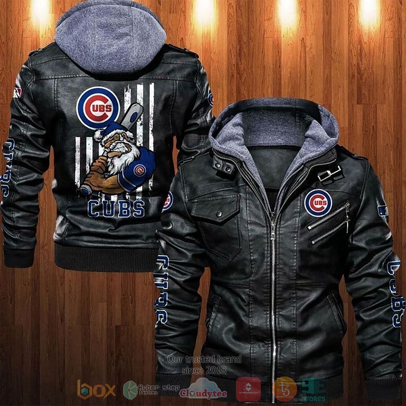 Chicago Cubs MLB Santa Claus Leather Jacket