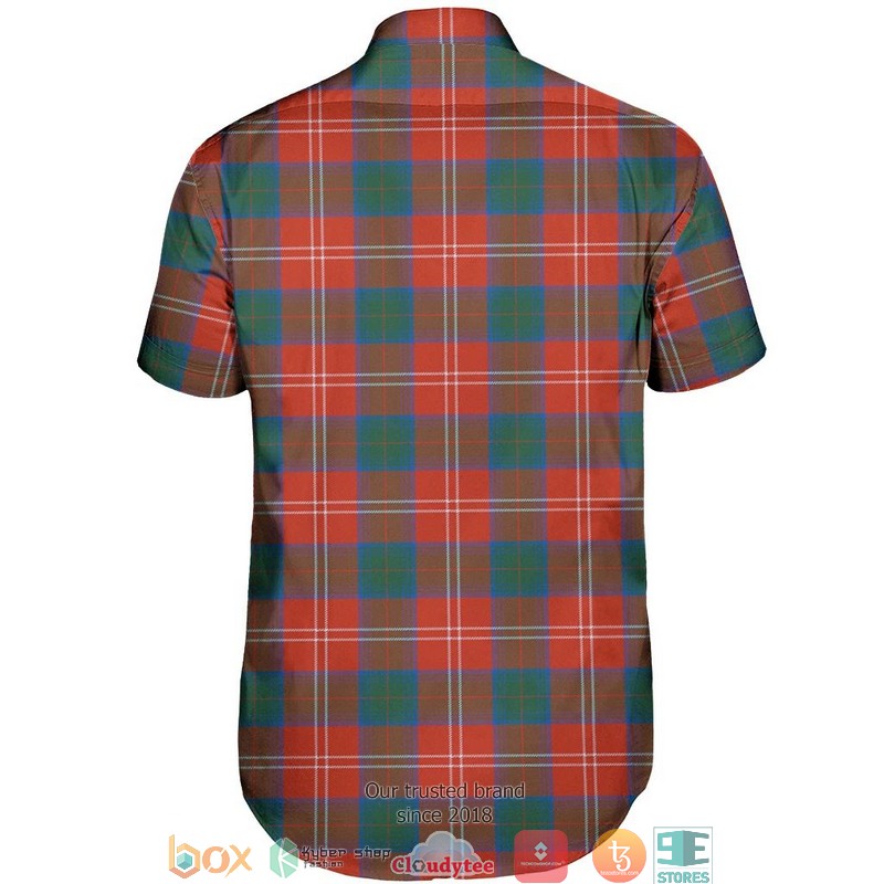 Chisholm Ancient Tartan Short Sleeve Hawaiian Shirt 3 Chisholm Ancient Tartan Short Sleeve Hawaiian Shirt 1 2