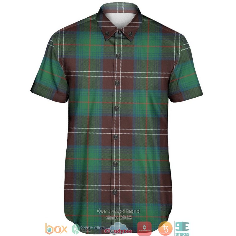 Chisholm Hunting Ancient Tartan Short Sleeve Hawaiian Shirt 2 Chisholm Hunting Ancient Tartan Short Sleeve Hawaiian Shirt 1