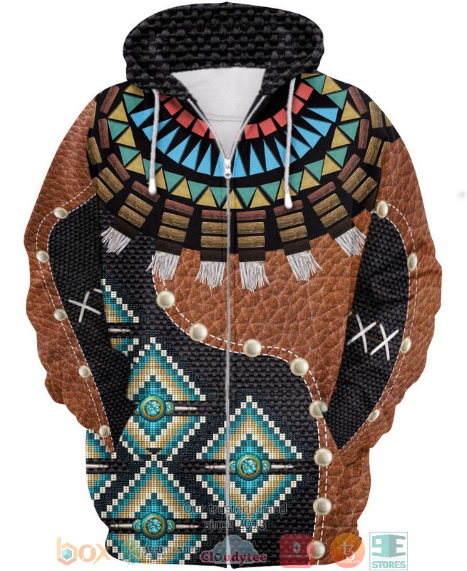 NEW Choker Skin Pattern Native American All Over Printed 3D Shirt, Hoodie 4 Choker Skin Pattern Native American 3D Shirt Hoodie 1 2 3