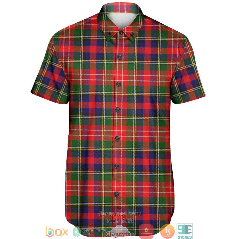 Christie Tartan Short Sleeve Hawaiian Shirt 2 Christie Tartan Short Sleeve Hawaiian Shirt 1